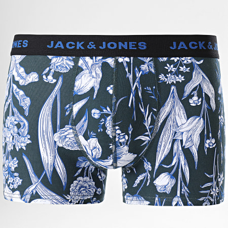 Jack And Jones - Confezione da 7 boxer misti a fiori nero, verde, blu, verde, floreale