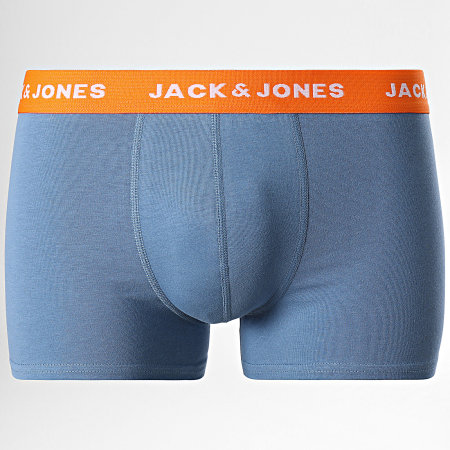 Jack And Jones - Set di 5 boxer Orlando neri, arancioni e floreali