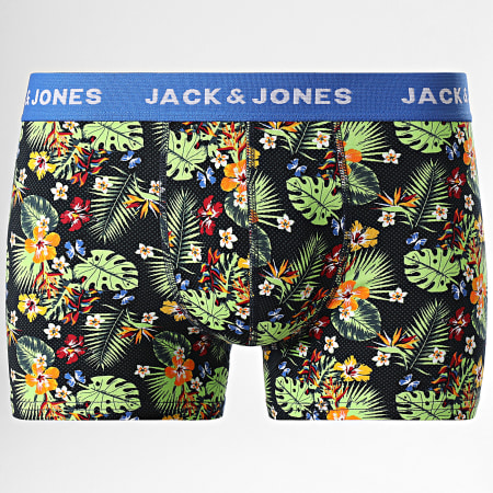 Jack And Jones - Juego de 5 Boxers Orlando Floral Negro Azul Marino Naranja