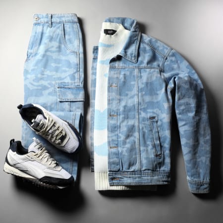 LBO - Set giacca e jeans 3136 Camouflage Denim Wash