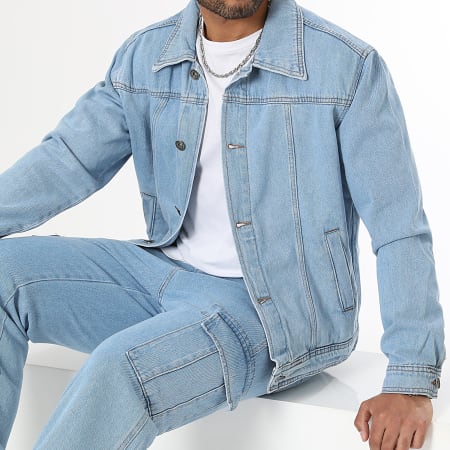 LBO - Set di giacca e jeans 3137 Blu Denim