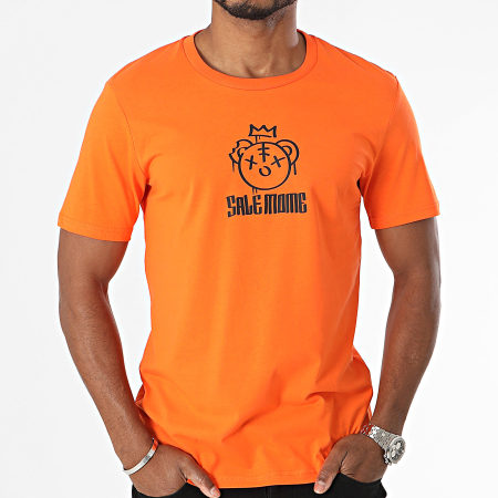 Sale Môme Paris - Camiseta Teddy King Naranja Negro