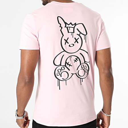 Sale Môme Paris - Maglietta Pink Rabbit King nera