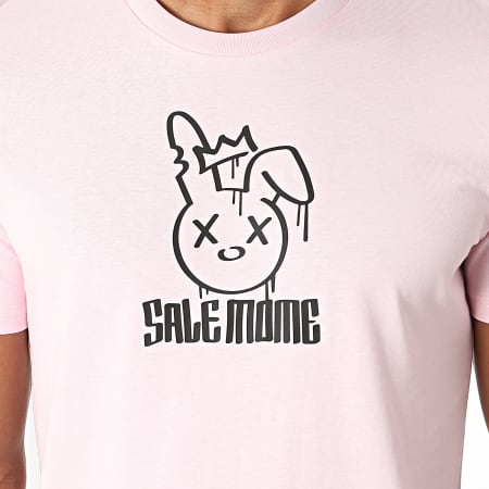 Sale Môme Paris - Camiseta Pink Rabbit King Negra