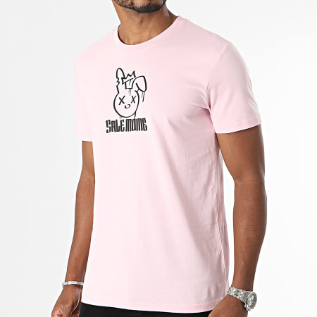 Sale Môme Paris - Camiseta Pink Rabbit King Negra