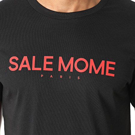 Sale Môme Paris - Notas Camiseta Negro Rojo