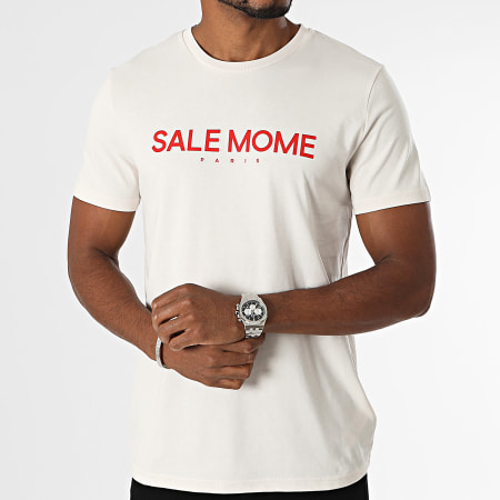 Sale Môme Paris - Camiseta Notas Beige Rojo