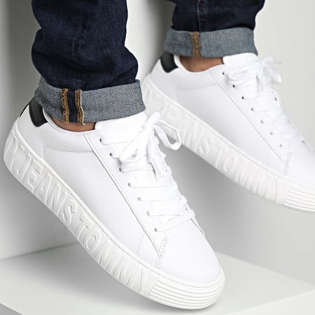 Tommy Jeans - Baskets Leather Outsole 1159 White
