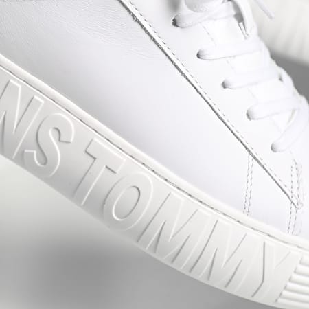 Tommy Jeans - Suela de cuero 1159 Zapatillas blancas