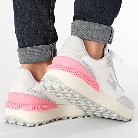 Tommy Jeans - Tech Runner Essential 2511 Ecru Light Cast Pink Sneakers Donna