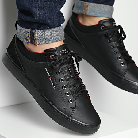 Tommy Hilfiger - Baskets Vulcan Cleat Low Leather Mix 4884 Black