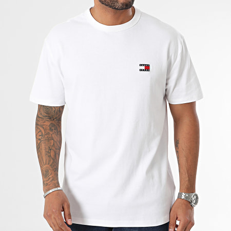 Tommy Jeans - Tee Shirt Badge 7995 Blanc
