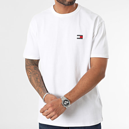 Tommy Jeans - Tee Shirt Badge 7995 Blanc