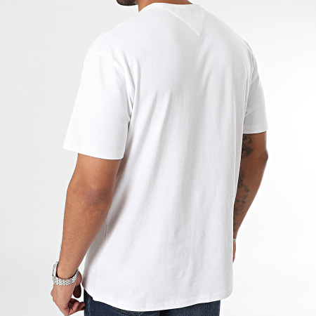 Tommy Jeans - Maglietta con distintivo 7995 Bianco