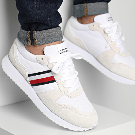 Tommy Hilfiger - Sneakers Runner Evo Mix Essential 4886 Bianco