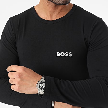 BOSS - Tee Shirt Manches Longues Infinity 50499357 Noir