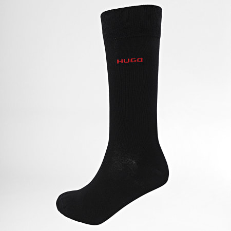 HUGO - Lote de 2 pares de calcetines 50469638 Negro Verde
