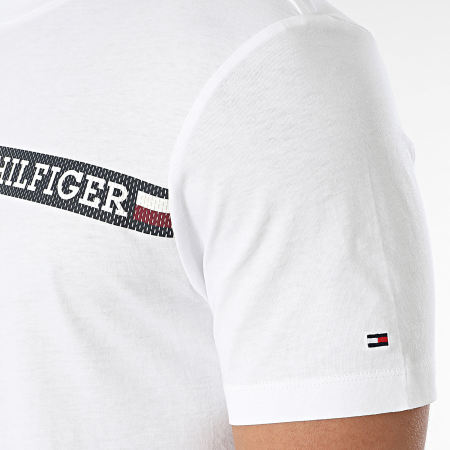 Tommy Hilfiger - Tee Shirt Monotype Chest Stripe 3688 Blanc