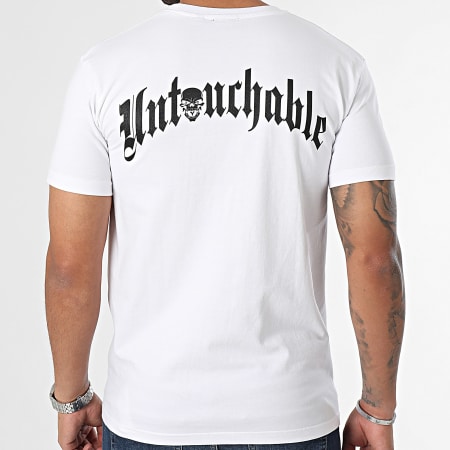 Untouchable - Tee Shirt Logo Blanc