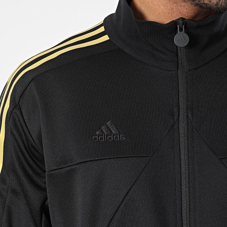 Adidas Sportswear - Tiro IM2920 Giacca con zip a strisce oro nero