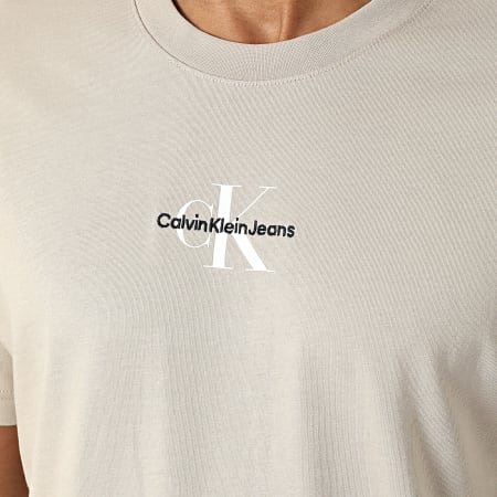 Calvin Klein - Tee Shirt Monologo Regular 3483 Beige