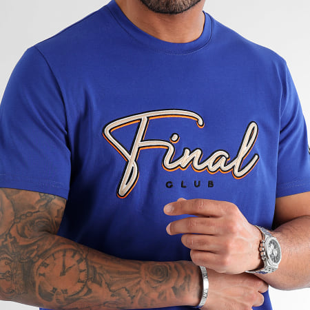 Final Club - Camiseta Bordado 3D Firma 1130 Azul Real