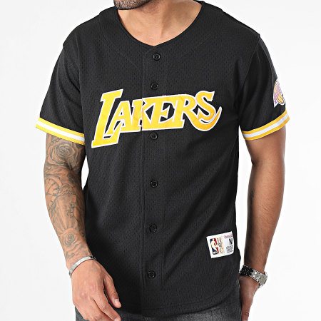 Mitchell and Ness - Maillot De Basketball On The Clock Mesh Los Angeles Lakers Noir