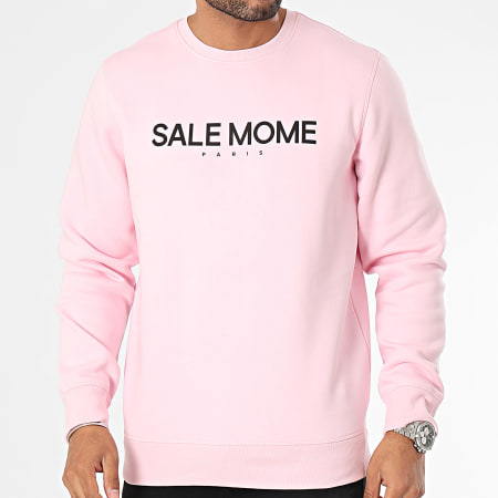 Sale Môme Paris - Felpa girocollo Black Pink Teddy