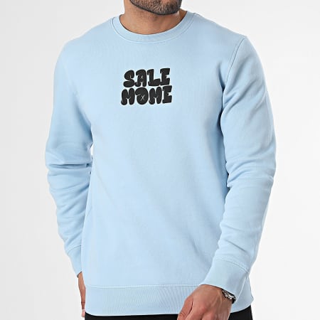 Sale Môme Paris - Lichtblauw Graffiti Konijn Crewneck Sweatshirt