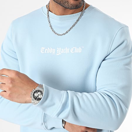 Teddy Yacht Club - Sweat Crewneck Art Series Blue Back Bleu Clair