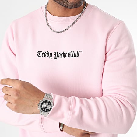 Teddy Yacht Club - Felpa girocollo Art Series Pink Back Rose