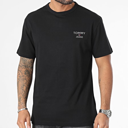 Tommy Jeans - Camiseta Regular Corp 8872 Negro