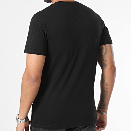 Tommy Jeans - Essential Flag Slim Camiseta 8263 Negro