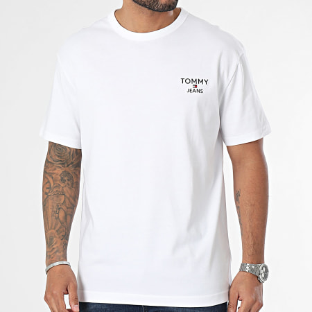Tommy Jeans - Tee Shirt Regular Corp 8872 Blanc