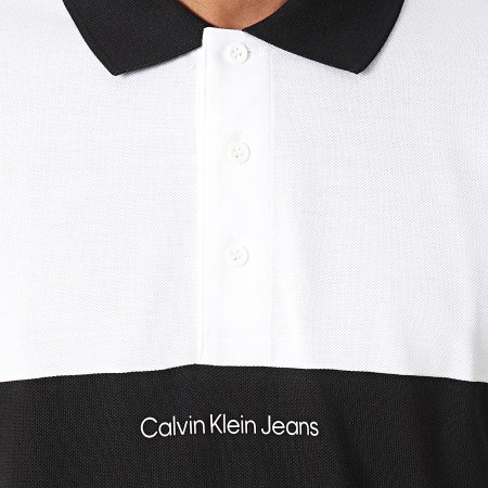 Calvin Klein - Polo Manches Courtes 4609 Noir Blanc