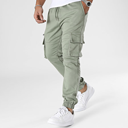 Frilivin - Pantalón cargo verde caqui