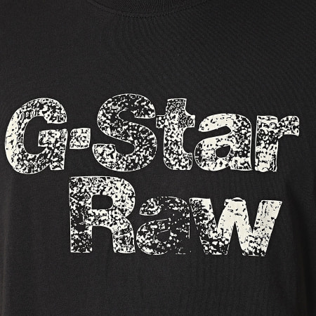 G-Star - Camiseta pintada D24667-336 Negro