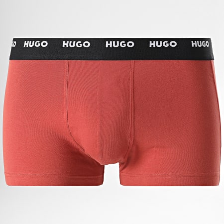 HUGO - Confezione da 5 boxer 50479944 Nero Verde Khaki Blu Navy