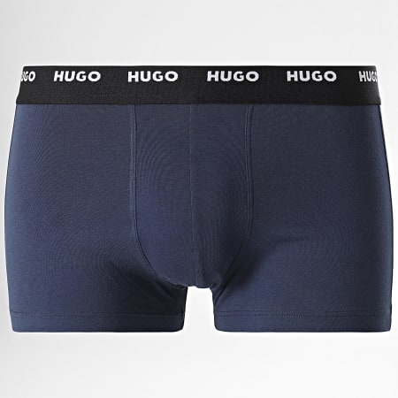 HUGO - Pack De 5 Boxers 50479944 Negro Verde Caqui Azul Marino