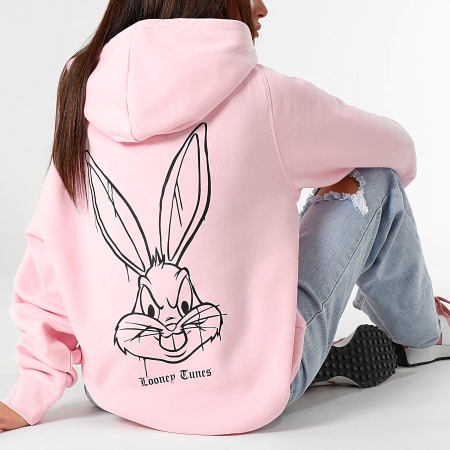 Looney Tunes - Sweat Capuche Femme Angry Bugs Bunny Rose