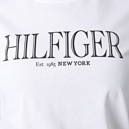 Tommy Hilfiger - MDN Hilfiger Camiseta cuello redondo mujer 1043 Blanco
