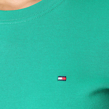 Tommy Hilfiger - Camiseta Cody 0587 Cuello Redondo Mujer Verde