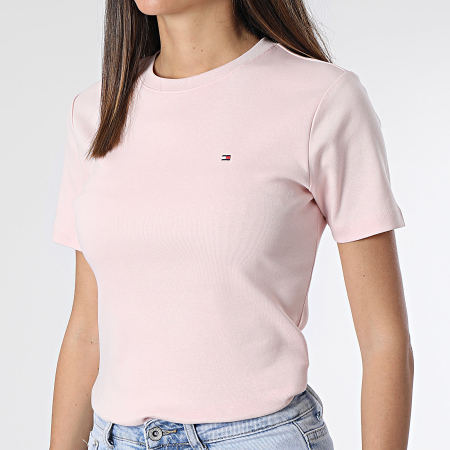 Tommy Hilfiger - Camiseta Cody 0587 Cuello Redondo Mujer Rosa