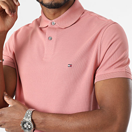 Tommy Hilfiger - Polo Manches Courtes Regular Polo 1985 7770 Rose