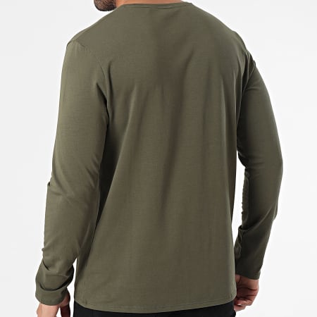 BOSS - Tee Shirt Manches Longues Unique 50509311 Vert Kaki