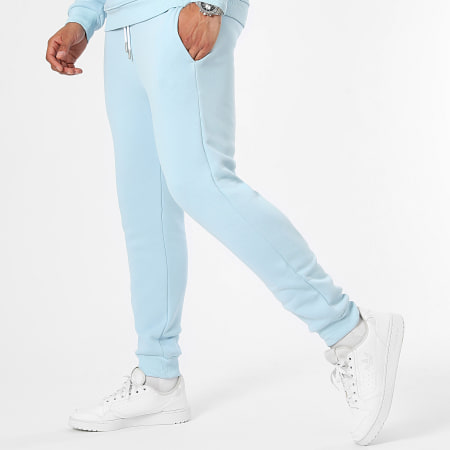 LBO - 3140 Set di pantaloni da jogging e felpa con cappuccio Azzurro