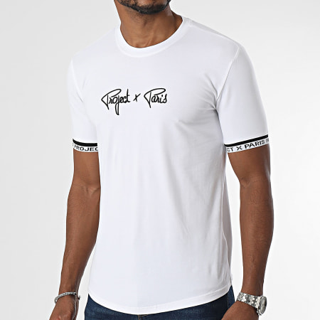 Project X Paris - Tee Shirt T231023 Blanc Noir