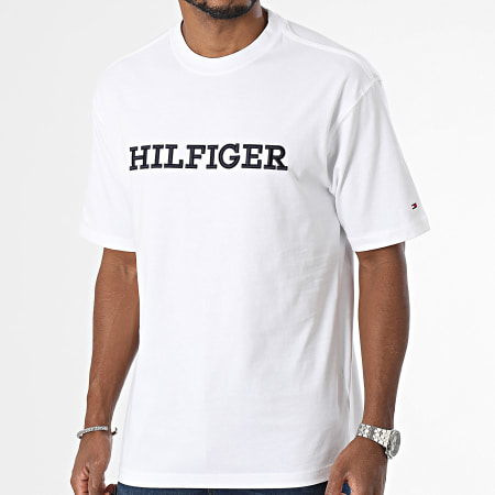 Tommy Hilfiger - Monotype Embro Archive 2619 Camiseta blanca