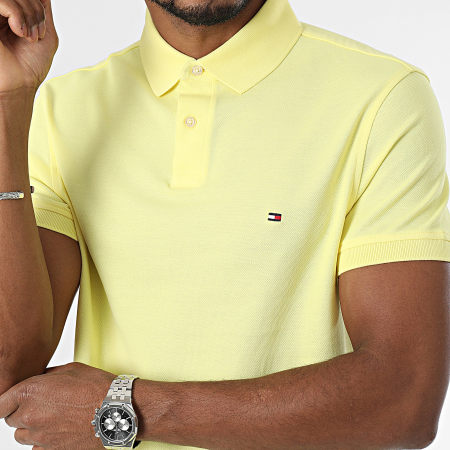 Tommy Hilfiger - Polo Manches Courtes Regular Polo 1985 7770 Jaune