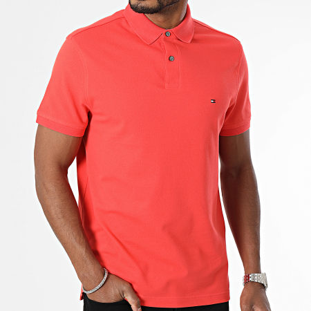 Tommy Hilfiger - Polo Manches Courtes Regular Polo 1985 7770 Rouge